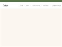 Tablet Screenshot of caribeyogaacademy.com